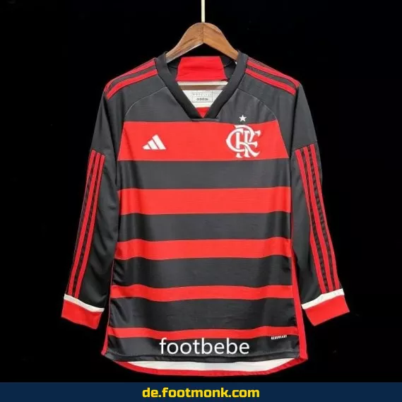Flamengo Heimtrikot 2024/2025 Langarm – Authentisches Fußballtrikot für Herren