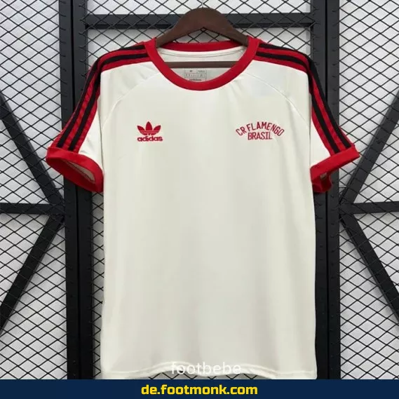 Flamengo Retro Trikot 2025/2026 Weiß – Authentisches Fußballtrikot Herren/Damen/Kinder | Günstige Vereinstrikots | Nike/Adidas | Personalisierbar