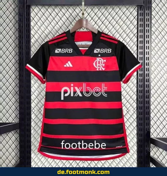 Flamengo Heimtrikot Damen 2024/2025 mit Sponsoring – Fußballtrikot günstig online kaufen | Authentisches Vereinstrikot
