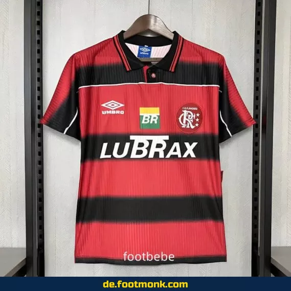 Flamengo Vintage Fußballtrikot 1997/98 Heim – Retro Vereinstrikot Herren/Damen/Kinder – Authentisches Fussballtrikot