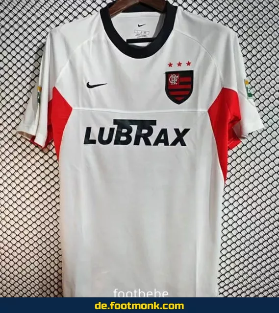 Flamengo Vintage Trikot 2001 – Weißes Auswärtstrikot | Retro Fußballtrikot | Authentisches Vereinstrikot