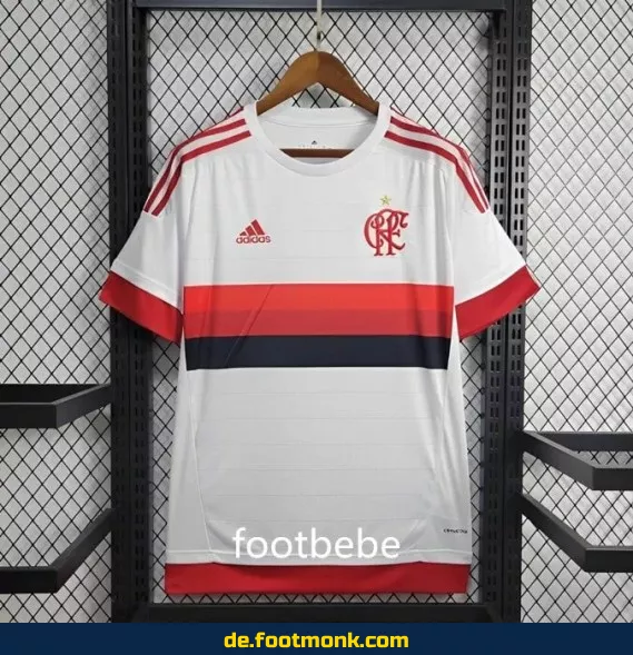 Flamengo Vintage Auswärtstrikot 2015/2016 – Weiß | Retro Fußballtrikot | Authentisches Vereinstrikot | Herren & Damen