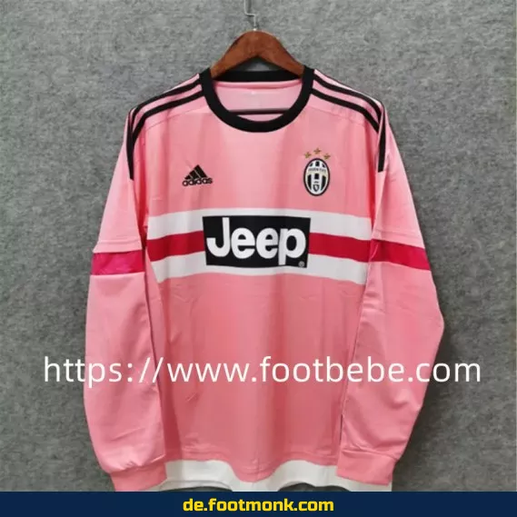 Vintage Juventus Trikot 2015/2016 – Drittes Trikot mit langen Ärmeln – Retro Fußballtrikot Herren – Authentisches Vereinstrikot