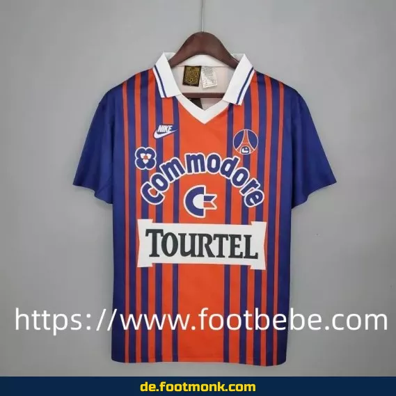 Vintage PSG Heimtrikot 1992/1993 – Retro Fußballtrikot in Blau-Rot – Authentisches Vereinstrikot für Herren, Damen & Kinder
