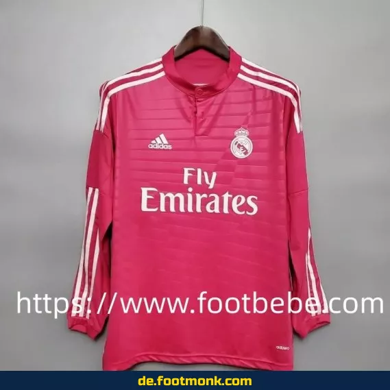 Vintage Real Madrid Trikot 2014/2015 – Herren Langarm Auswärtstrikot | Retro Fußballtrikot | Authentisches Vereinstrikot