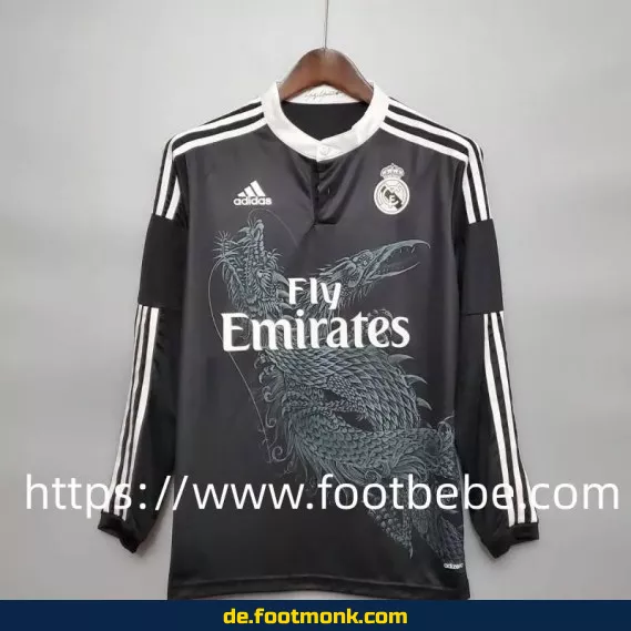 Vintage Real Madrid Trikot 2014/2015 – Drittes Trikot mit langen Ärmeln | Retro Fußballtrikot Herren | Authentisches Vereinstrikot | Nike Fußballtrikot | Fussballtrikots günstig kaufen