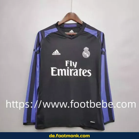 Vintage Real Madrid Trikot 2015/2016 – Drittes Trikot mit langen Ärmeln | Retro Fußballtrikot Herren | Authentisches Vereinstrikot | Nike Fußballtrikot günstig kaufen