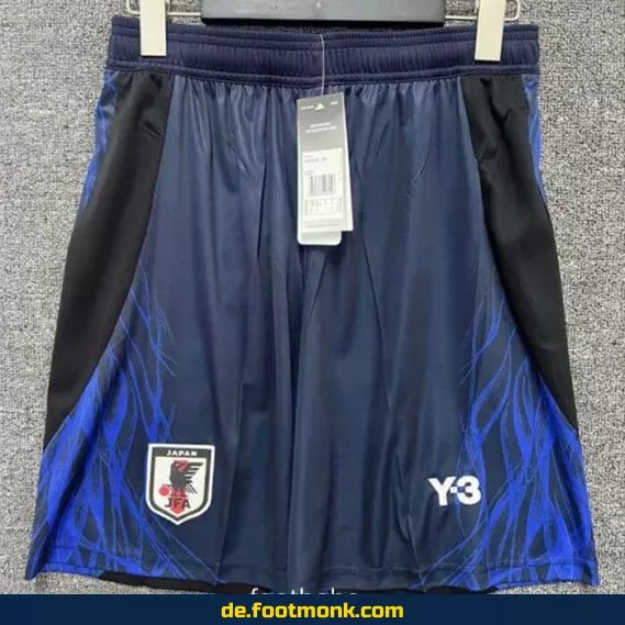 Authentisches Japan Y3 Fußballtrikot 2024/2025 – Blaues Retro Design – Günstig online kaufen