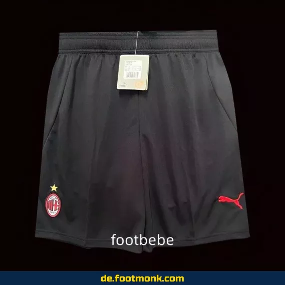 AC Milan Fußball-Shorts 2024/2025 – Herren Schwarz | Authentisches Vereinstrikot | Nike