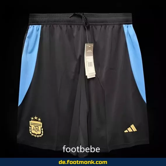 Argentinisches 3-Sterne-Fußballtrikot 2024 - Herren Schwarz | Authentisches Retro-Trikot | Fußballtrikots günstig online kaufen