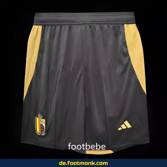 Belgien EM 2024 Fußball-Shorts Herren - Schwarz | Günstige Fussballtrikots Online Kaufen