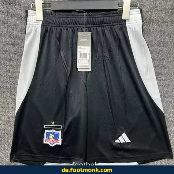Colo-Colo Fußball-Shorts 2025/2026 – Herren Schwarz | Günstige Vereinstrikots | Authentisches Design