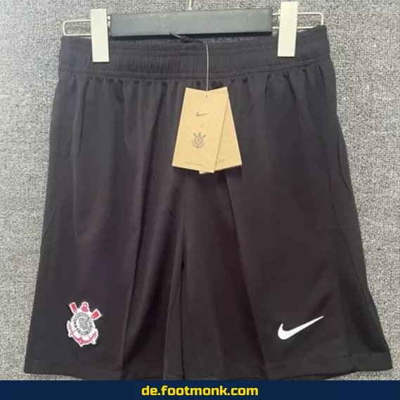 Corinthians Fußball-Shorts 2024/2025 – Schwarz | Günstige Fussballtrikots | Herren & Damen