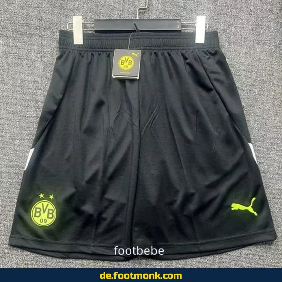 Borussia Dortmund Fußball-Shorts 2025/2026 – Herren/Damen/Kinder – Schwarz – Authentisches Vereinstrikot – Günstig online kaufen