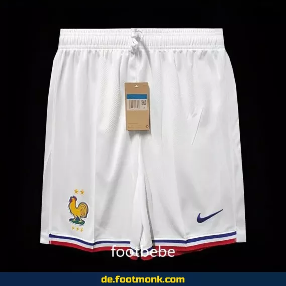 Frankreich EM 2024 Heimtrikot Kurzarm – Weiß | Authentische Fußballtrikots | Nike/Adidas | Herren, Damen & Kinder