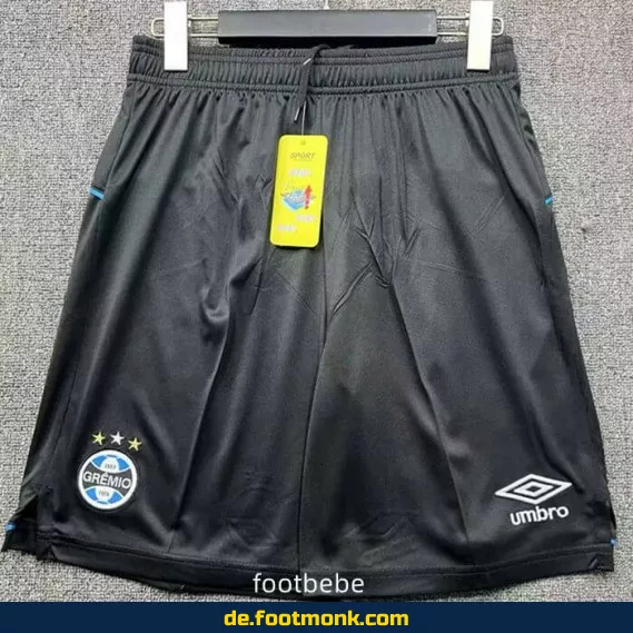 Grêmio Fußball-Shorts 2025/2026 – Schwarz | Authentische Vereinsbekleidung | Herren & Damen