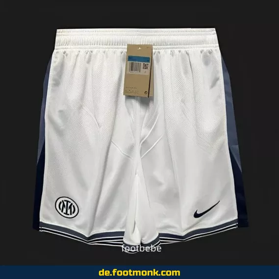 Shorts für Fußball Inter Milan 2024/2025 Weiß – Authentische, günstige Fußballtrikots online kaufen