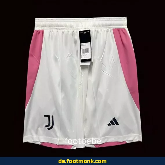 Juventus Fußball-Shorts 2024/2025 – Weiß/Rosa | Günstige Fussballtrikots kaufen | Herren, Damen & Kinder | Authentische Vereinstrikots | Nike/Adidas