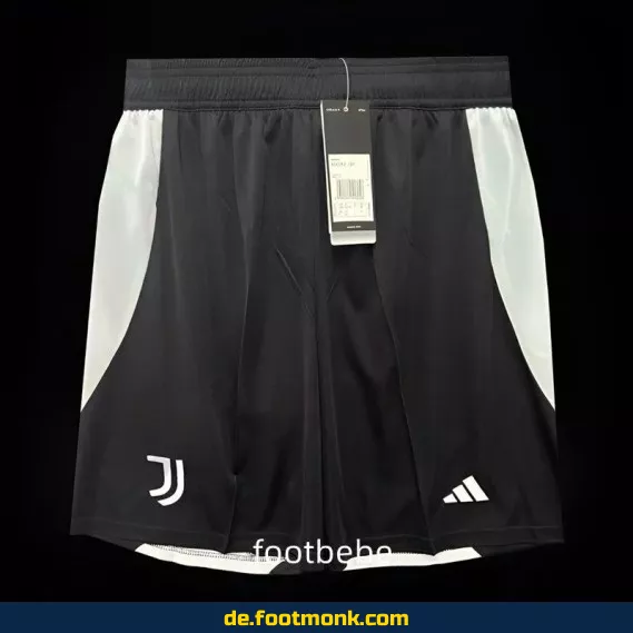 Juventus Fußball-Shorts 2024/2025 Herren - Offizielles schwarzes Vereinstrikot | Günstige Fussballtrikots online kaufen