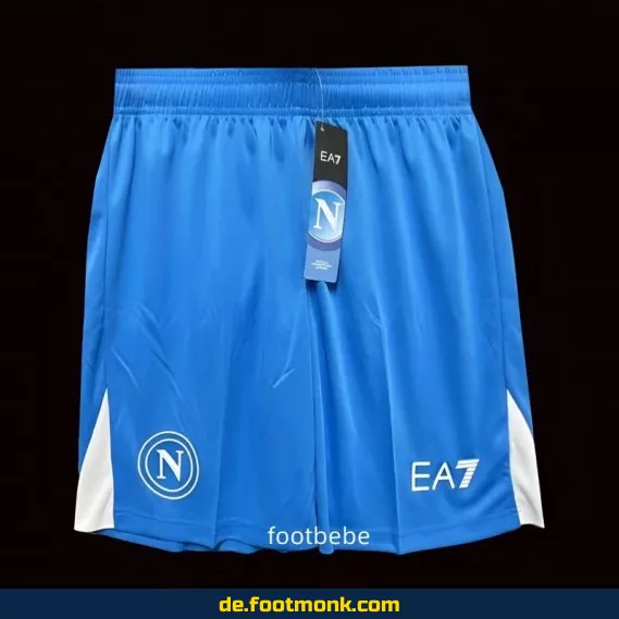 Napoli Fußball-Shorts 2024/2025 – Blaues Vereinstrikot | Günstige Fussballtrikots für Herren, Damen & Kinder