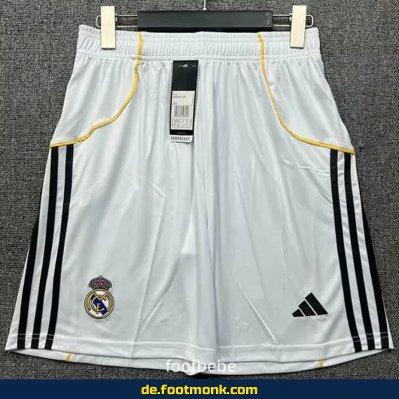 Real Madrid Fußball-Shorts 2025/2026 – Weiß | Authentische Fussballtrikots | Herren, Damen & Kinder | Nike/Adidas | Günstig online kaufen