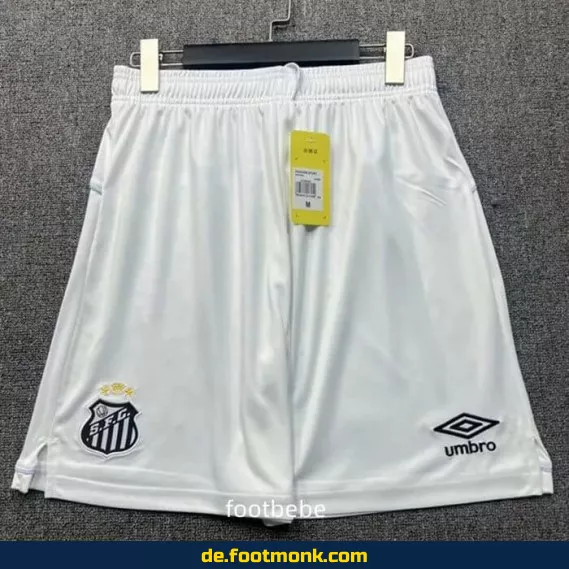 Santos Kurzarm Fußballtrikot 2025/2026 Weiß – Authentisches, personalisiertes Trikot für Herren, Damen & Kinder