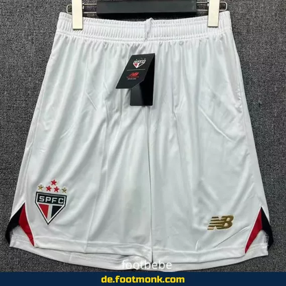 Fußball-Shorts São Paulo 2025/2026 Weiß – Authentische Vereinstrikots | Günstige Fussballtrikots