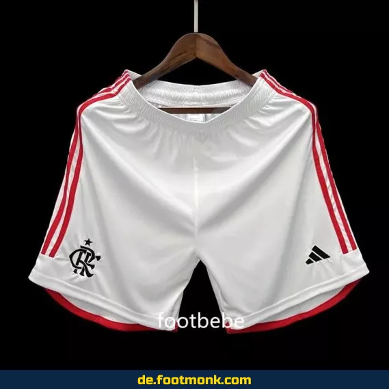 Short de Fußball Flamengo 2024/2025 Weiß – Authentisches Trikot für Fans