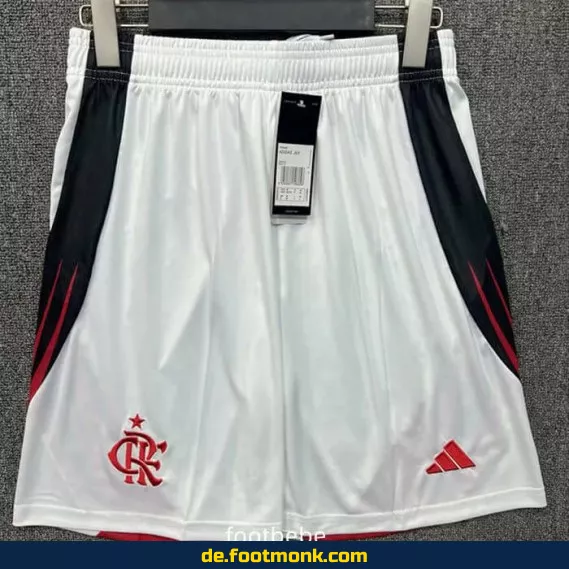 Flamengo Fußball-Shorts 2025/2026 – Weiß | Günstige Fussballtrikots | Herren & Damen | Authentische Vereinstrikots