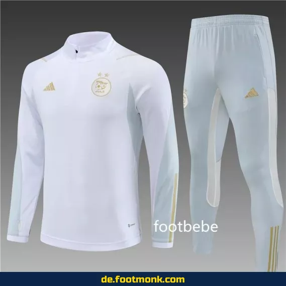 Algerien Fußball Trainingsanzug 2023/2024 – Halbzip Weiß – Authentisches Trikot