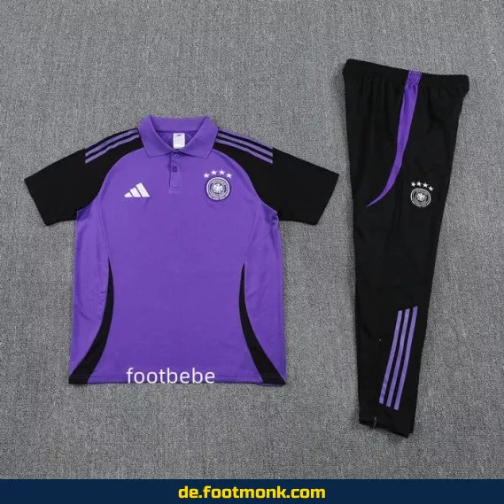 Deutschland Fußballtrikot 2025/2026 – Violette Polo-Trainingsjacke | Günstige Fussballtrikots | Herren & Damen