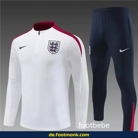 England Trainingsanzug 2024/2025 Weiß – Fußballtrikots & Trainingsanzüge online kaufen