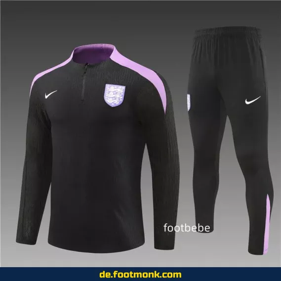 England Trainingsanzug 2024/2025 schwarz – Fußballtrikot Herren & Damen | Günstige Fussballtrikots online kaufen