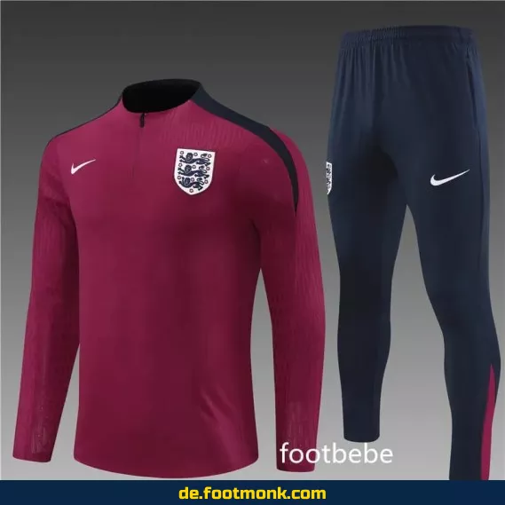 England Trainingsanzug 2024/2025 rot – Fußballtrikots günstig kaufen | Authentische Vereinstrikots | Herren & Damen