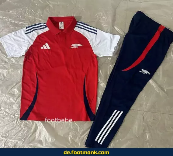 Arsenal Polo Trainingsshirt 2025/2026 – Rot | Offiziell | Herren | Fußballtrikot | Fussballtrikots günstig kaufen