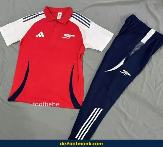 Arsenal Polo Trainingsshirt 2025/2026 rot – Fußballtrikot Herren/Damen, Vereinstrikot, Nike/Adidas, personalisierbar