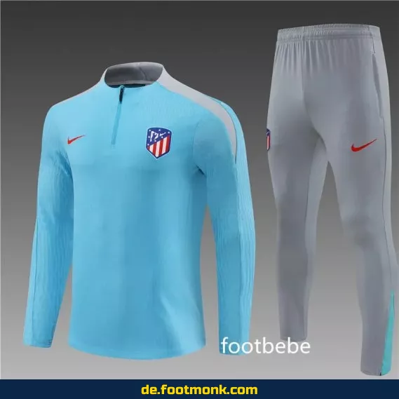 Atletico Madrid Trainingsanzug 2024/2025 – Blaues Fußballtrikot Set | Günstige Vereinstrikots | Herren, Damen & Kinder | Nike/Adidas | Personalisierbar