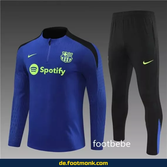 FC Barcelona Trainingsanzug 2024/2025 – Blaues Fußballtrikot-Set | Günstige Vereinstrikots für Herren, Damen & Kinder