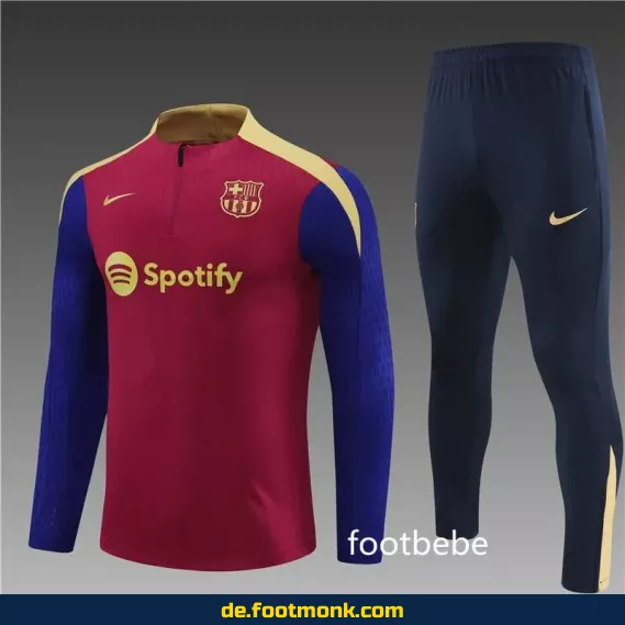 FC Barcelona Trainingsanzug 2024/2025 – Rot & Blau | Fußballtrikots Herren/Damen/Kinder | Günstige Vereinstrikots | Nike/Adidas | Personalisierbar