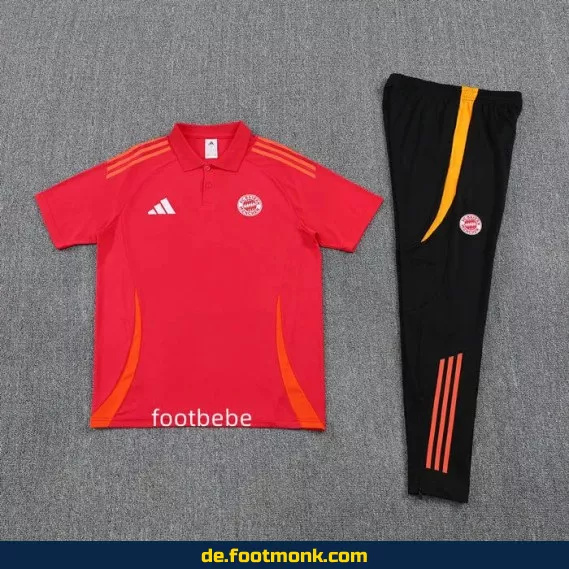 FC Bayern München 2025/2026 Herren Polo Trainingsshirt Rot – Authentisches Fußballtrikot | Günstige Vereinstrikots | Nike/Adidas