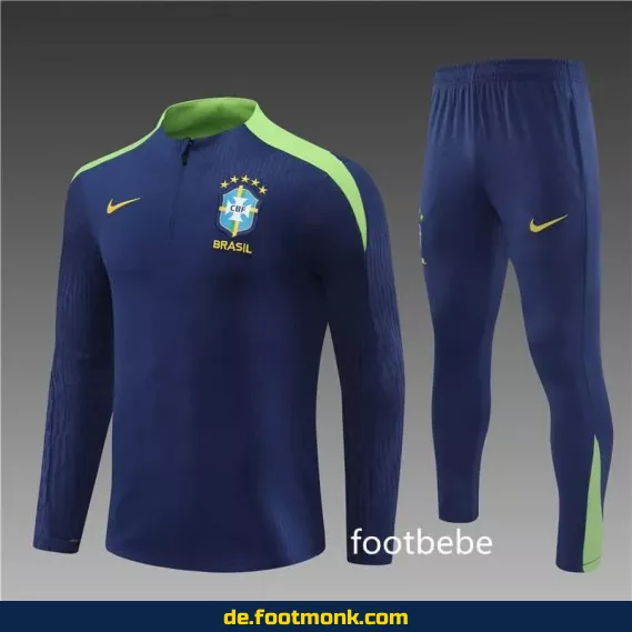 Brasilien Trainingsanzug 2024/2025 – Royalblau | Fußballtrikot Shop | Günstige Trainingsanzüge & Vereinstrikots