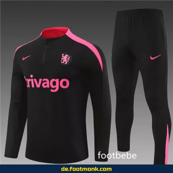 Chelsea Trainingsanzug 2024/2025 schwarz – Fußballtrikots & Vereinstrikots