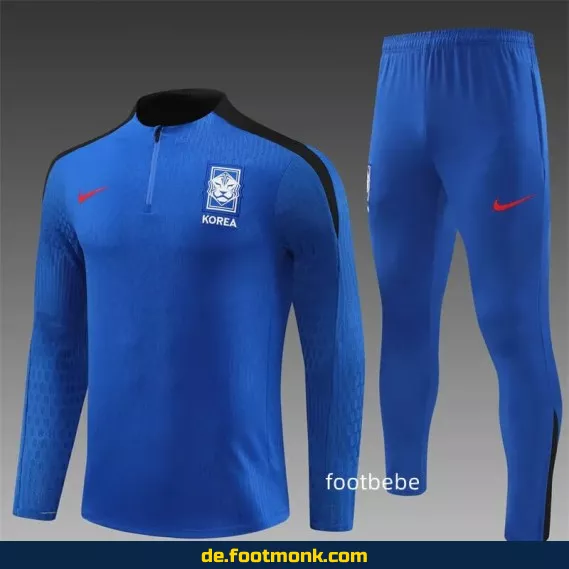 Südkorea Trainingsanzug 2024/2025 Halbzip Blau – Fußballtrikots Herren/Damen, Authentische Vereinstrikots, Adidas/Nike, Bundesliga & WM Trikots