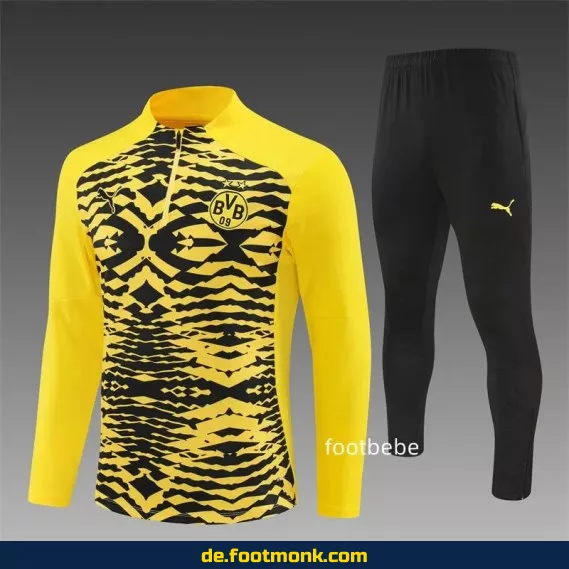 Borussia Dortmund Trainingsanzug 2024/2025 – Gelb Camouflage mit Reißverschluss – Fußballtrikots & Vereinstrikots