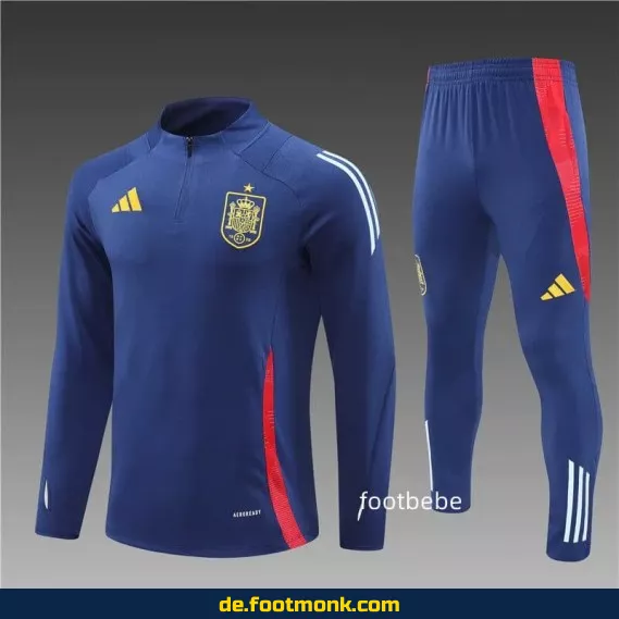 Spanien Trainingsanzug 2024/2025 – Königblau | Fußballtrikots Herren/Damen | Authentische Vereinstrikots | Nike/Adidas | Günstig Online Kaufen