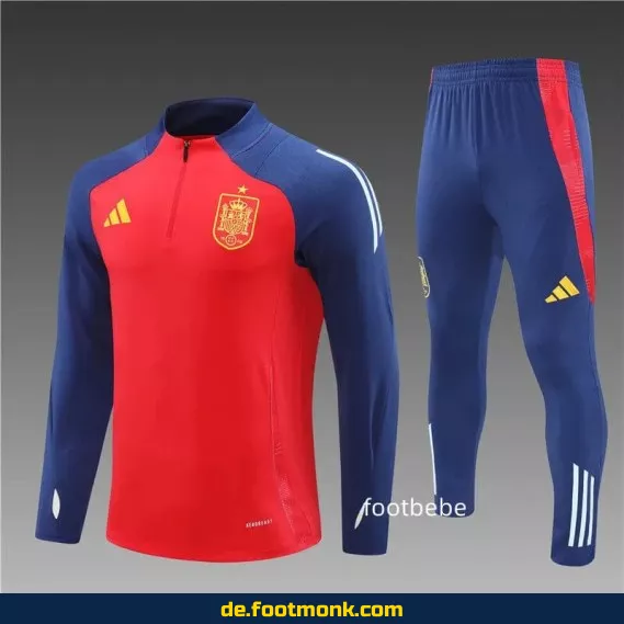 Fußball Trainingsanzug Spanien 2024/2025 rot – Authentische Trikots günstig online kaufen