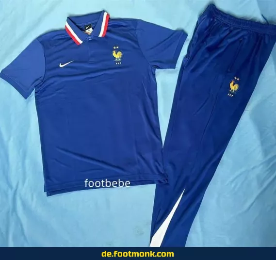 Frankreich Trainingsanzug 2025/2026 – Blaues Polo-Trikot | Fußballtrikots Herren & Damen | Authentische Vereinstrikots | Adidas & Nike Kollektion