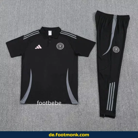 Inter Miami 2025/2026 schwarzes Polo-Trikot – Herren/Damen/Kinder – Authentisches Vereinstrikot – Fußballtrikot günstig online kaufen