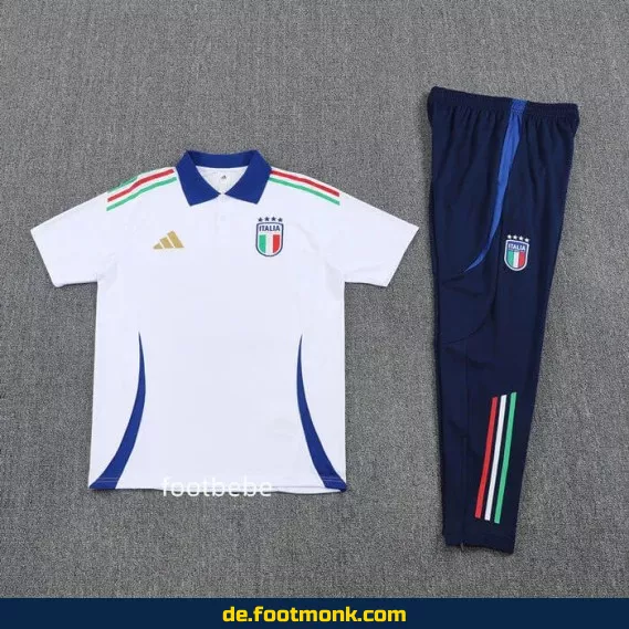 Fußball Trainingsanzug Italien 2025/2026 Weiß Polo – Authentische Trikots für Herren & Damen