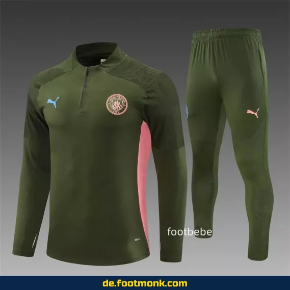 Manchester City Trainingsanzug 2024/2025 – Armygrün | Offizielles Trikot | Herren, Damen & Kinder | Fußballtrikots günstig kaufen